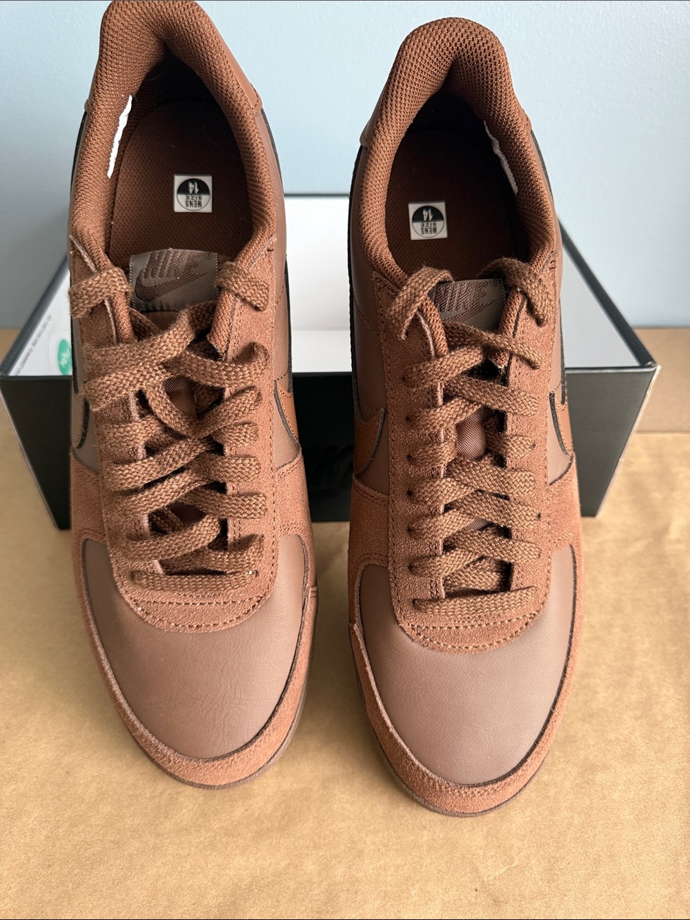 Nike Men's Field General Sz14 Cacao Wow Shoes New with box but no Lid HV8568-203